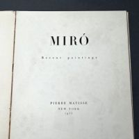 Miro Recent Paintings Published by Pierre Matisse  1953 Folio  7.jpg