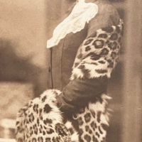 Photogravure of Woman with Leopard Coat and Large Hat with Black Ostrich Feather 5.jpg