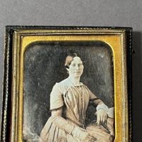 Sixth Plate Daguerrotype Hand Tinted Woman Holding Glasses 1.jpg