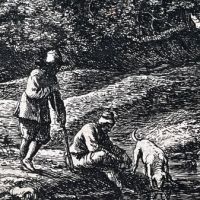 The Dog Drinking At the Stream Etching by  Anthonie Waterloo 13.jpg
