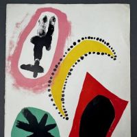 1953 Joan Miro Double Sided Lithograph From Derriere le Miroir Portfolio 57 58 59 10.jpg