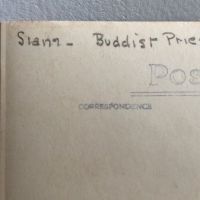 Siam Buddhist Priest with Skeleton Hand Real Photo Postcard 7.jpg