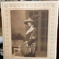 Photogravure of Woman with Leopard Coat and Large Hat with Black Ostrich Feather 11.jpg