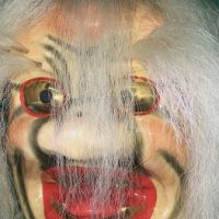Oni Mask with Real  White Hair for a Theatre or Parade 4.jpg
