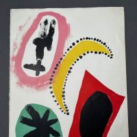 1953 Joan Miro Double Sided Lithograph From Derriere le Miroir Portfolio 57 58 59 1.jpg