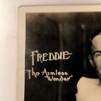 Freddie Esele Armless Wonder Signed Photographic Postcard  2.jpg