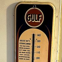 Gulf No Nox Gasolione Painted Tin Thermometer 7.jpg