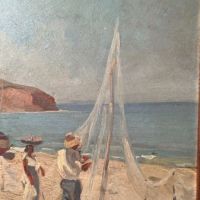 Tomas Golding 1937 Painting Pearl Fishers Of The Island of Margarita 6.jpg