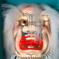 Oni Mask with Real  White Hair for a Theatre or Parade 7.jpg