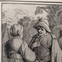 Adriaen Van Ostade Man and Woman Conversing c 1673  Etching 3.jpg